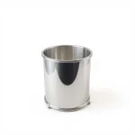 Mirror-Finish Metal Tissue Box & Waste Bin Set — view 5