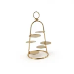 Modern Minimalist Gold Cupcake Stand — view 2