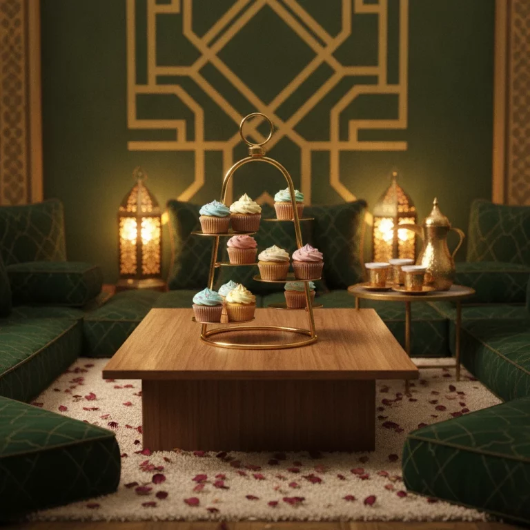Modern Minimalist Gold Cupcake Stand — Luxurious Holiday Entertaining
