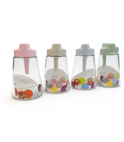 Pastel Glass Sugar Dispenser