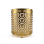 Perforated Metal Tissue Box & Waste Bin Set — view 4