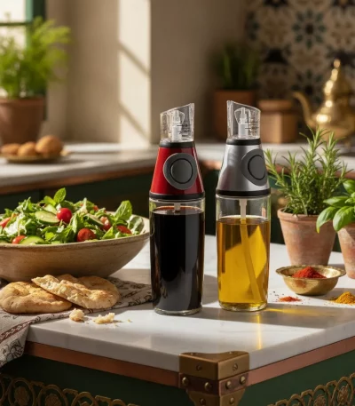 Press and Measure Oil and Vinegar Dispenser — Healthy cooking enthusiasts