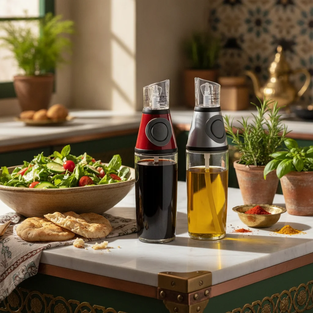 Press and Measure Oil and Vinegar Dispenser — Healthy cooking enthusiasts