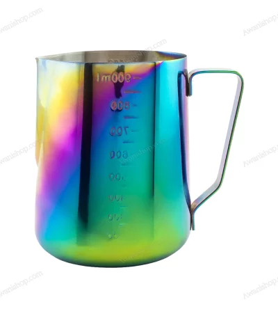 Rainbow Stainless Steel Milk Frothing Pitcher 900ml
