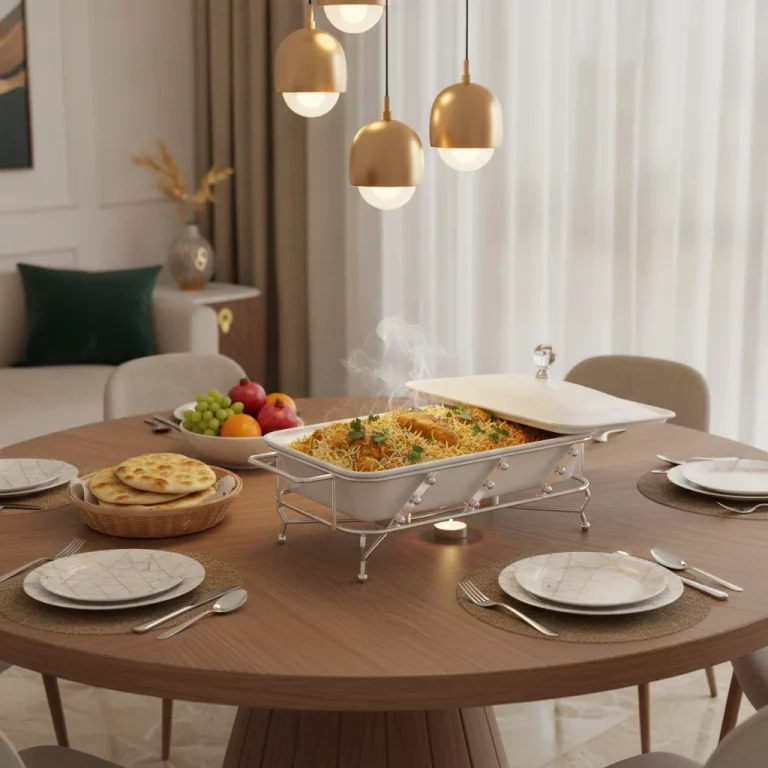 Rectangular Ceramic Buffet Food Warmer — Family Celebrations