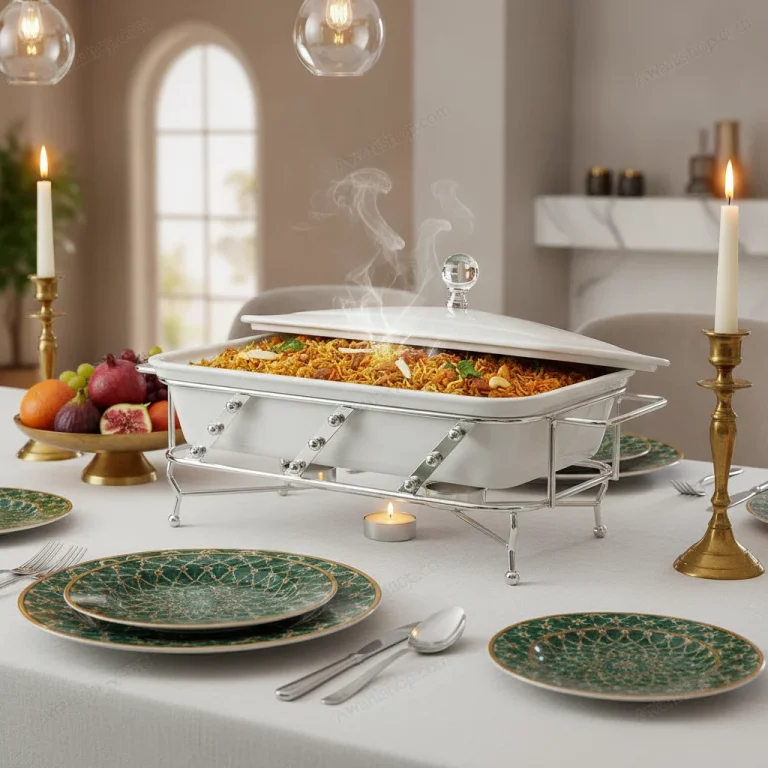 Rectangular Ceramic Buffet Food Warmer — Wedding Banquets