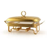 Rectangular Glass Buffet Server with Tealight Warmer — view 5