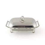 Rectangular Glass Buffet Server with Tealight Warmer — view 8