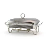 Rectangular Glass Buffet Server with Tealight Warmer — view 9