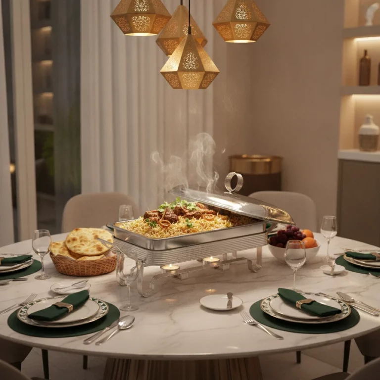Rectangular Glass Buffet Server with Tealight Warmer — Festive Family Feasts