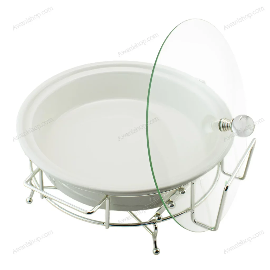 Round Ceramic Buffet Food Warmer – Size 12 — view 2