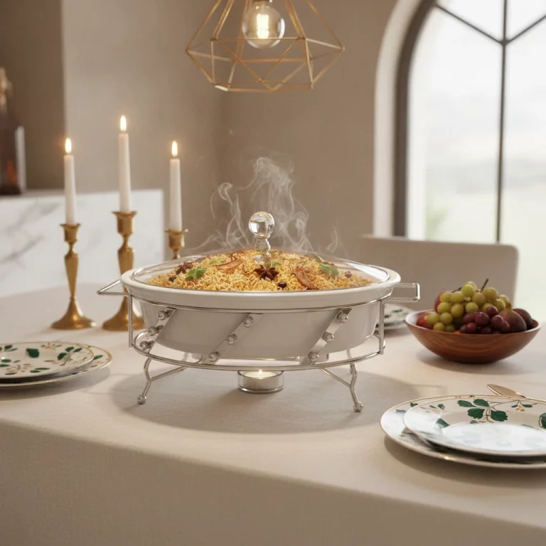 Round Ceramic Buffet Food Warmer – Size 12 — Formal Dining Events