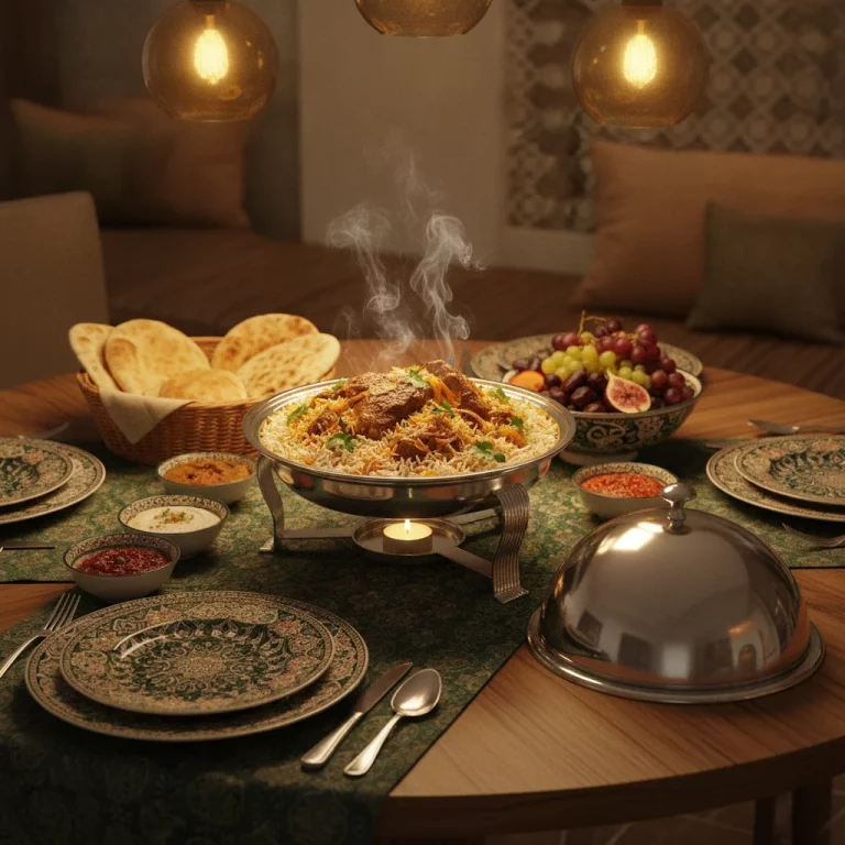Round Ceramic Buffet Server with Chrome Dome Lid — Intimate Family Dinners