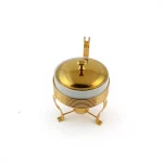 Round Ceramic Food Warmer with Tealight Burner — view 10