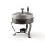 Round Ceramic Food Warmer with Tealight Burner