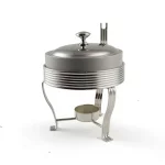 Round Ceramic Food Warmer with Tealight Burner — view 16