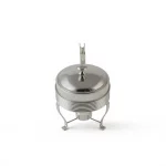 Round Ceramic Food Warmer with Tealight Burner — view 17