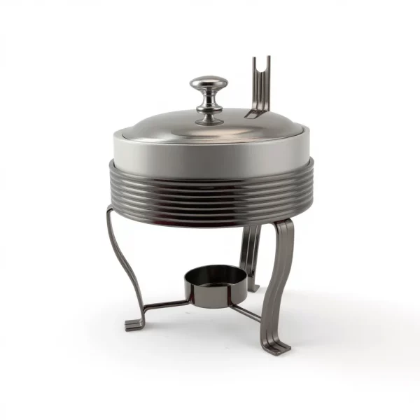 Round Ceramic Food Warmer with Tealight Burner