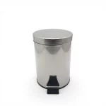 Round Stainless Steel Pedal Bin — view 3