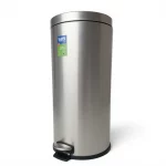 30L Round Stainless Steel Pedal Trash Bin
