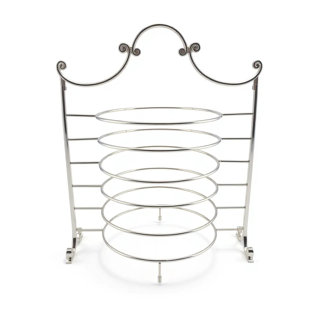 Silver Wire Plate Display Stand — view 2