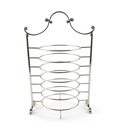 Silver Wire Plate Display Stand