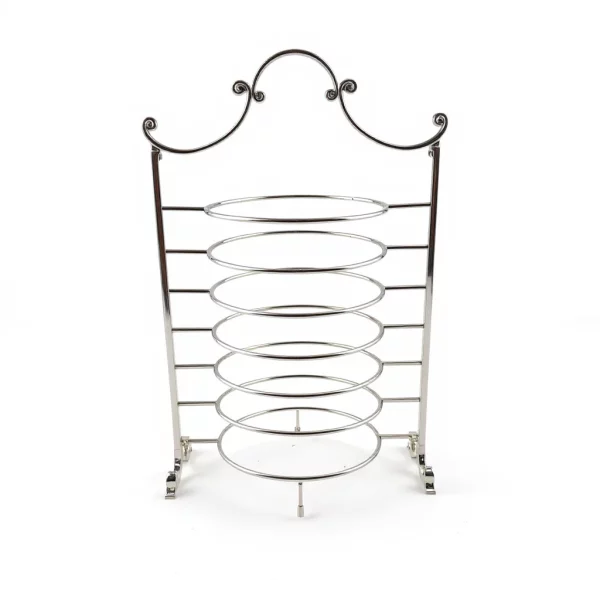 Silver Wire Plate Display Stand