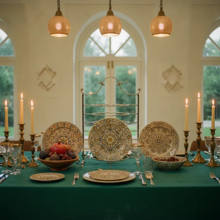 Silver Wire Plate Display Stand — Elegant Dinner Party Display