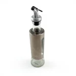 Stainless Steel and Glass Oil Dispenser Bottle — view 3