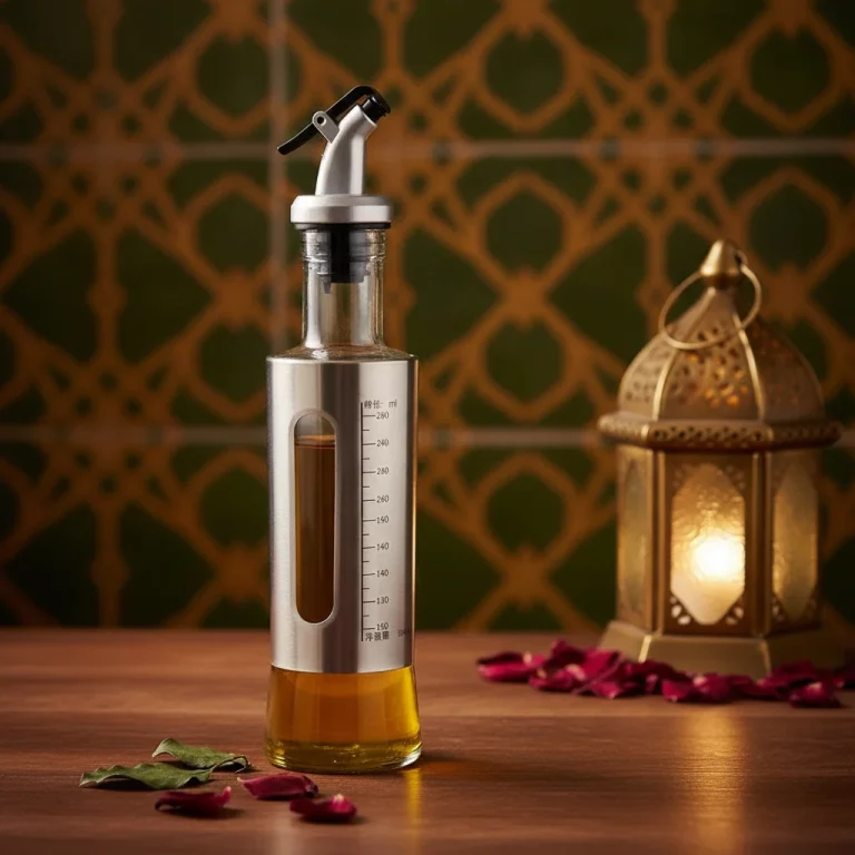 Stainless Steel and Glass Oil Dispenser Bottle — Dinner Hosts