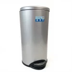 30L Stainless Steel Foot Pedal Bin — view 3