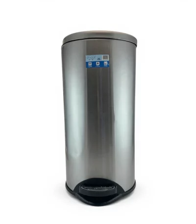 30L Stainless Steel Foot Pedal Bin