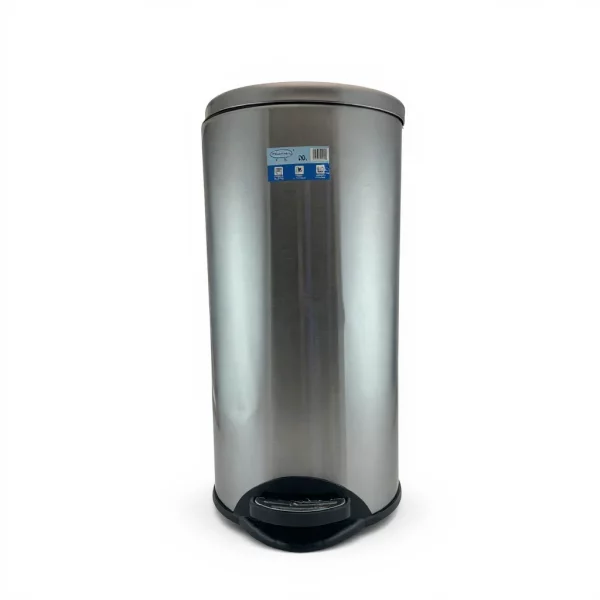 30L Stainless Steel Foot Pedal Bin