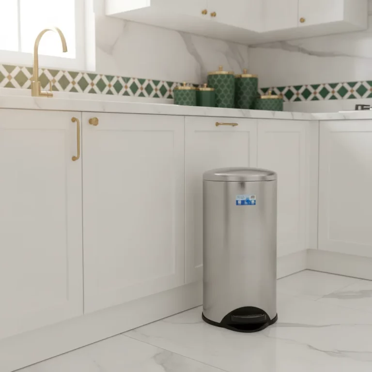 30L Stainless Steel Foot Pedal Bin — Busy Households
