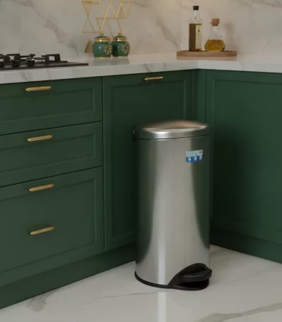 30L Stainless Steel Foot Pedal Bin — Modern Kitchens