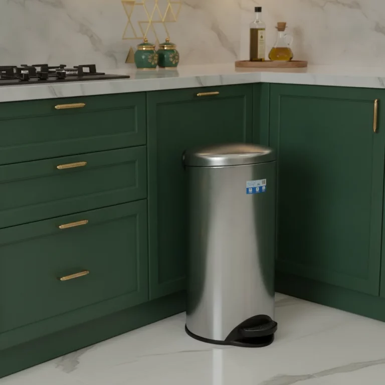 30L Stainless Steel Foot Pedal Bin — Modern Kitchens