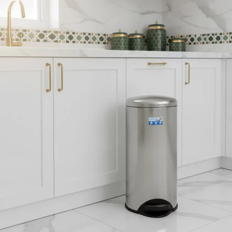 30L Stainless Steel Foot Pedal Bin — Office Spaces