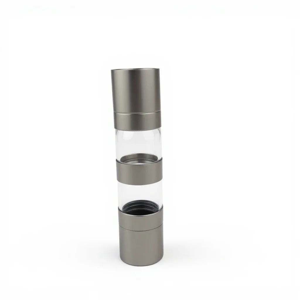 Stainless Steel 2-in-1 Dual Salt and Pepper Grinder — view 2