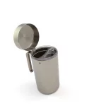 Stainless Steel Oil Dispenser Pitcher with Hinged Lid — view 3