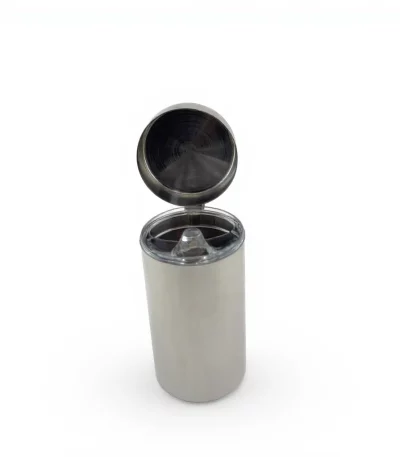 Stainless Steel Oil Dispenser Pitcher with Hinged Lid