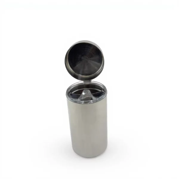 Stainless Steel Oil Dispenser Pitcher with Hinged Lid