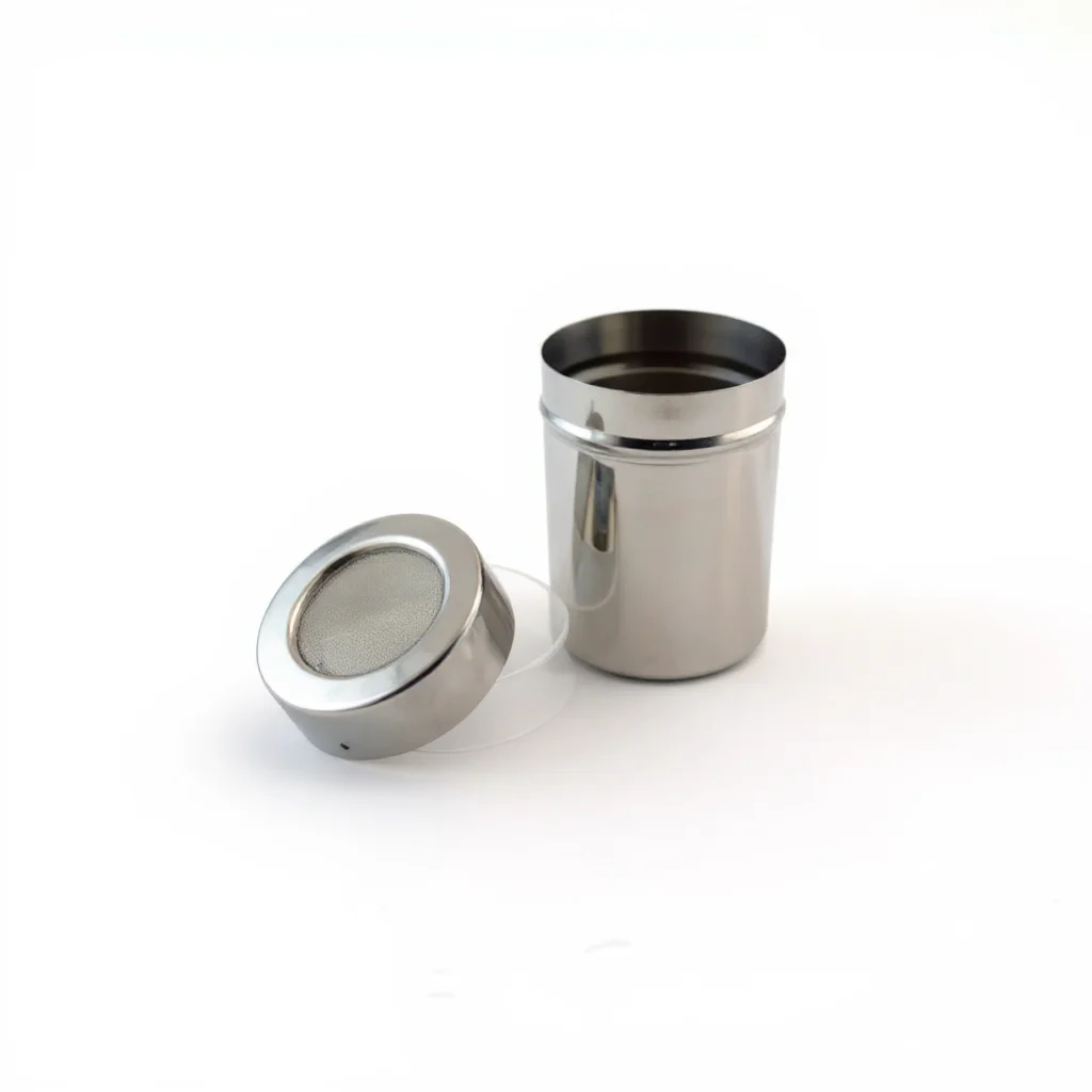 Stainless Steel Powder Shaker Dredge with Fine Mesh Lid