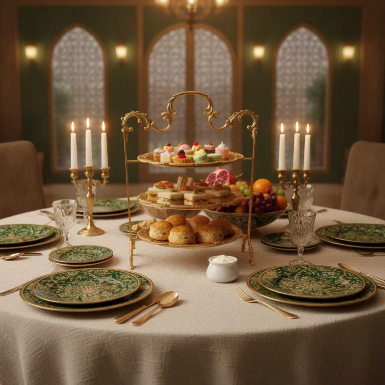 3-Tier Oval Pastry and Afternoon Tea Stand — Opulent Dessert Showcase