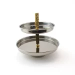 2-Tier Stainless Steel Serving Stand — view 2