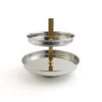 2-Tier Stainless Steel Serving Stand — view 3