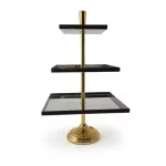 3-Tier Stainless Steel Square Serving Stand