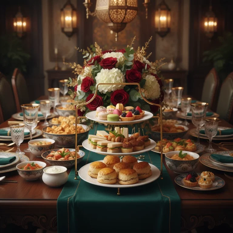3-Tier White Ceramic Afternoon Tea Stand — Luxurious Festive Gatherings