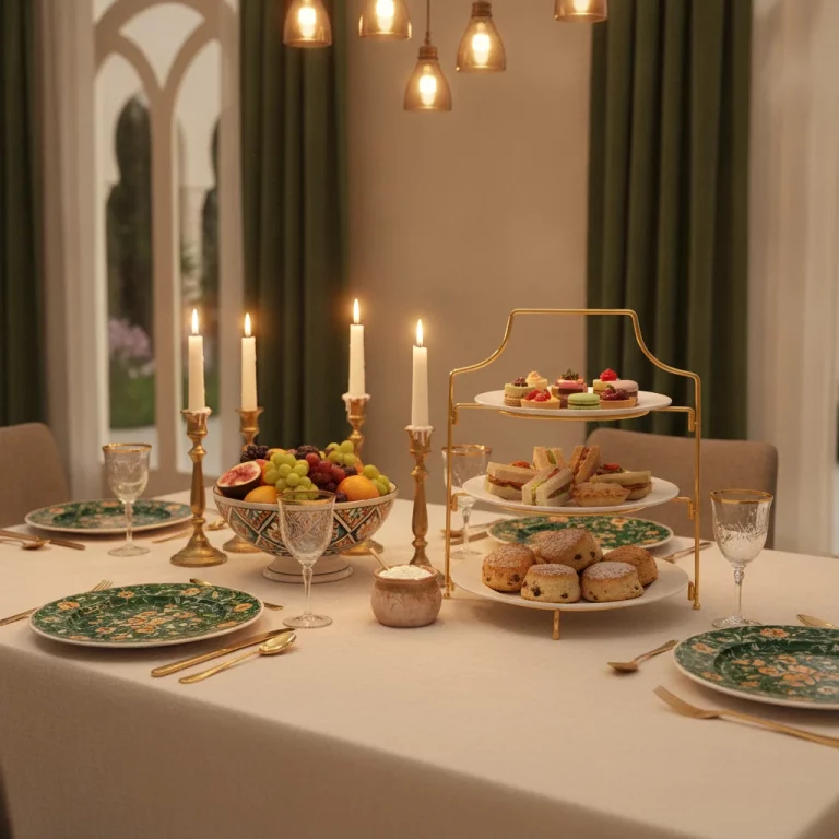 3-Tier White Ceramic Afternoon Tea Stand — Majlis Afternoon Delight