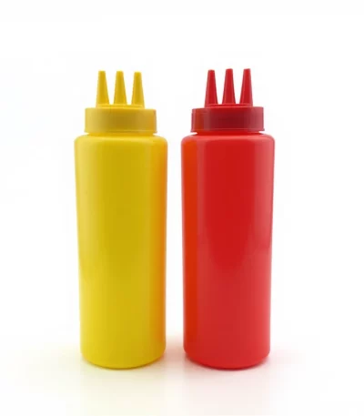 Triple-Nozzle Sauce Squeeze Bottle Set 1000ml (2-Piece)