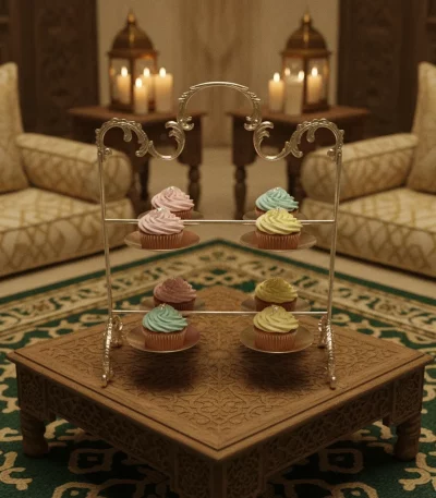 Vintage Silver Cupcake Stand — Afternoon Tea Elegance